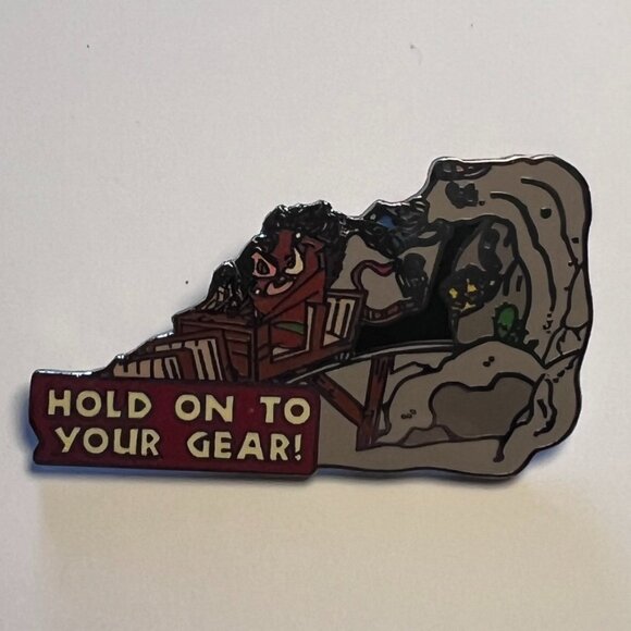 lion king wild about safety • timon & pumbaa big thunder mountain pin - Picture 1 of 2